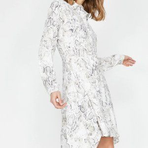 High Low Print Dress